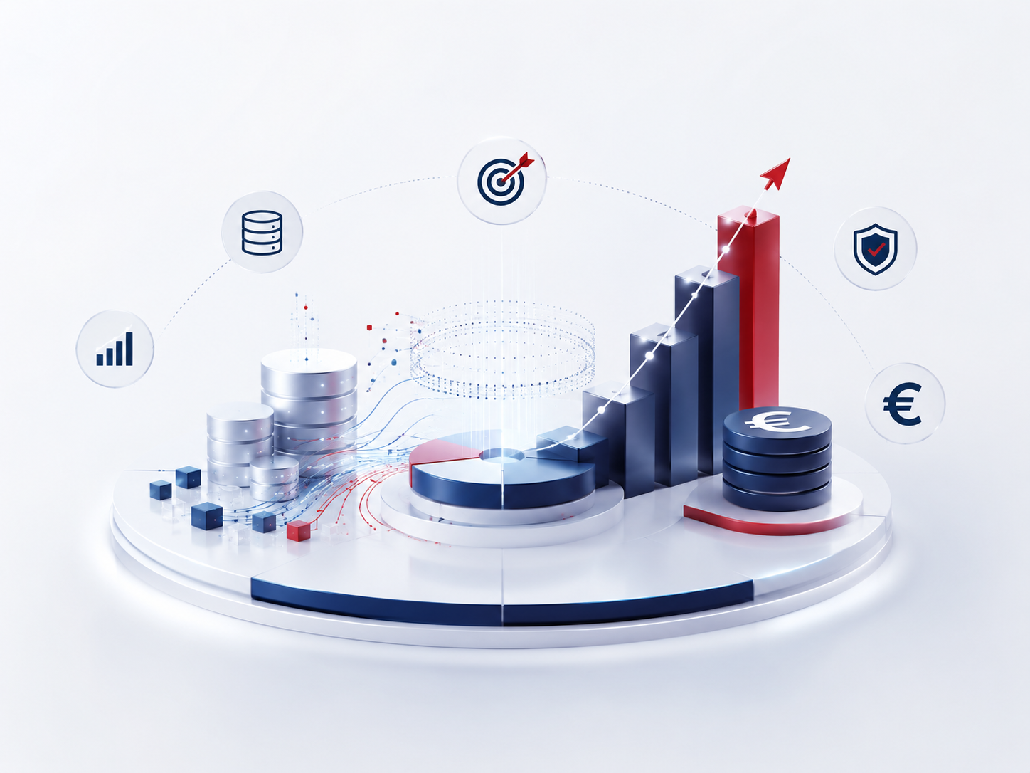 Illustration Actilium de l’analyse financière des données avec graphiques, indicateurs, risques et performance